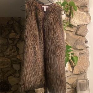 Faux fur vest